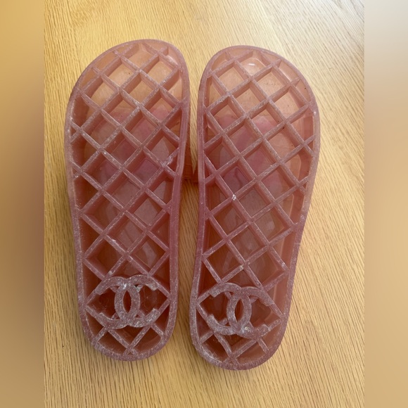 Chanel Jelly Slide Sandals – Pink / Rose – Size 40 - Picture 4 of 9